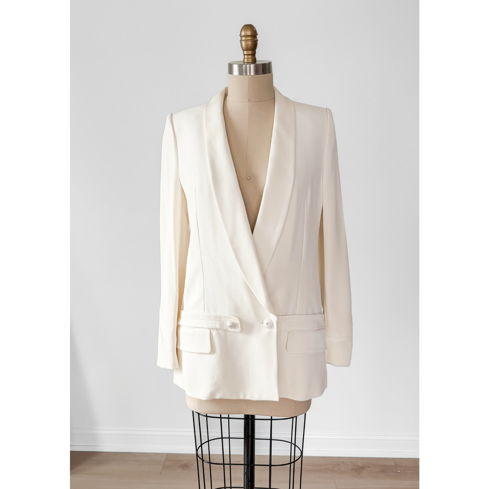 Yves Saint Laurent YSL Ivory Tuxedo Wedding Blazer Jacket Runway Autumn 2011 RTW - Picture 4 of 14